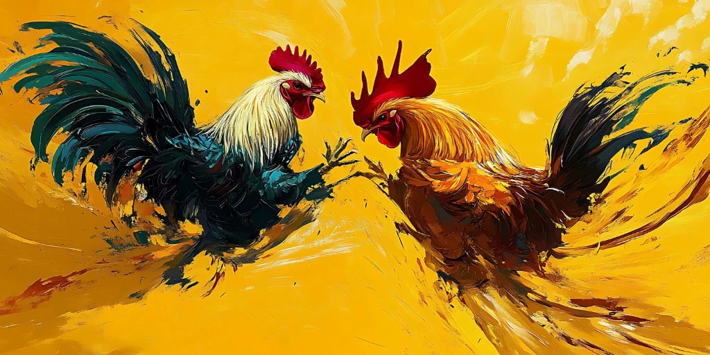 Hai chiến kê đối đầu — sảnh đá gà trực tuyến 789WIN