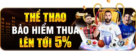 Thể thao — Bảo hiểm thua lên tới 5%